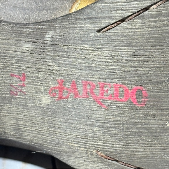 Laredo Womens Miss Kate Size 7.5 Multicolor Suede Cowgirl Western Boots - Picture 3 of 16